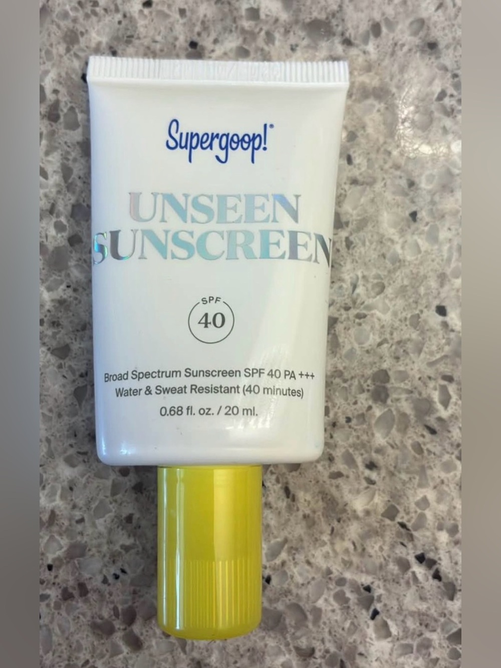 Supergoop Unseen Sunscreen SPF 40 Mini 20ml exp 10/2026 new no box